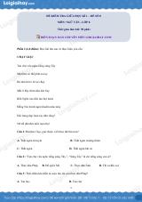 Đề thi giữa kì 1 Văn 8 - Đề số 8